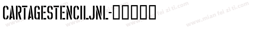 CartageStencilJNL字体转换