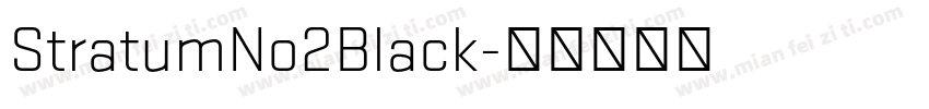StratumNo2Black字体转换
