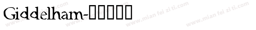 Giddelham字体转换