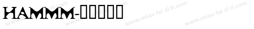 HAMMM字体转换