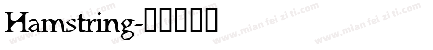 Hamstring字体转换