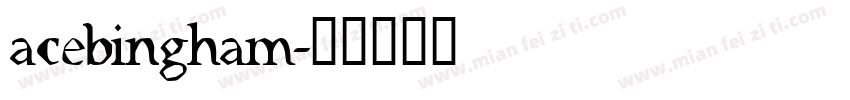 acebingham字体转换