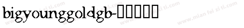 bigyounggoldgb字体转换