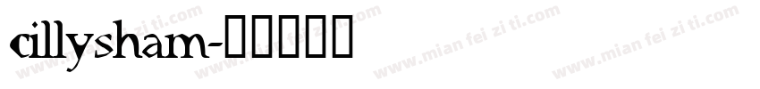 cillysham字体转换