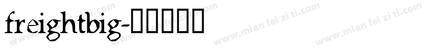 freightbig字体转换