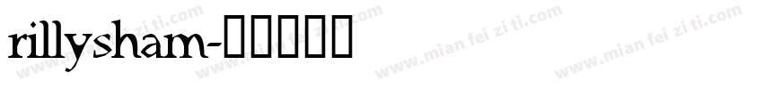 rillysham字体转换