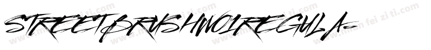 STREETBRUSHW01REGULA字体转换
