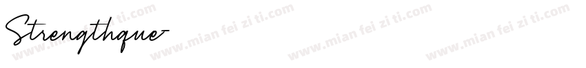 Strengthque字体转换
