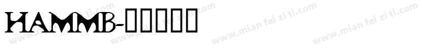 HAMMB字体转换