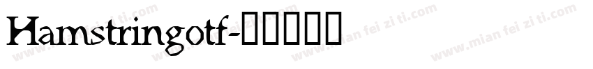 Hamstringotf字体转换