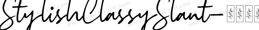 StylishClassySlant字体转换