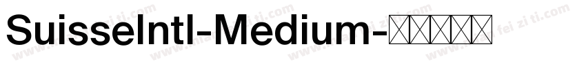 SuisseIntl-Medium字体转换