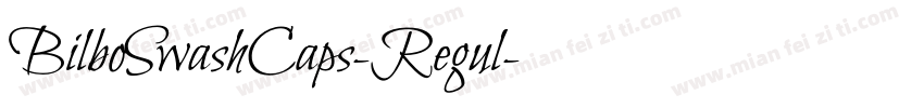 BilboSwashCaps-Regul字体转换