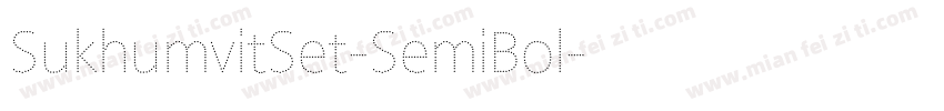 SukhumvitSet-SemiBol字体转换
