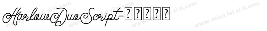 HarlowDuoScript字体转换
