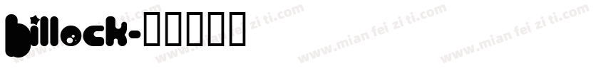 Billock字体转换