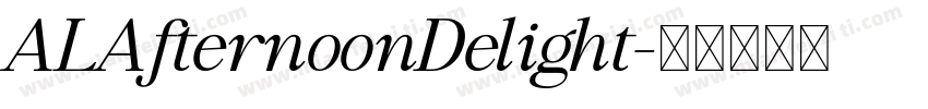 ALAfternoonDelight字体转换