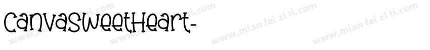 CanvaSweetHeart字体转换