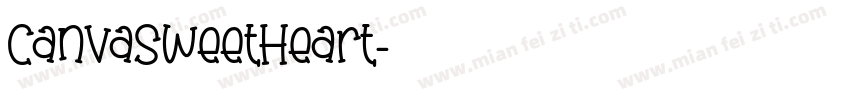 CanvaSweetHeart字体转换