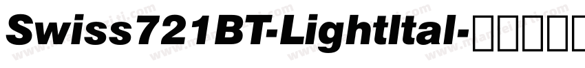 Swiss721BT-Lightltal字体转换