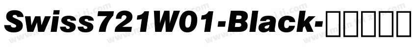 Swiss721W01-Black字体转换