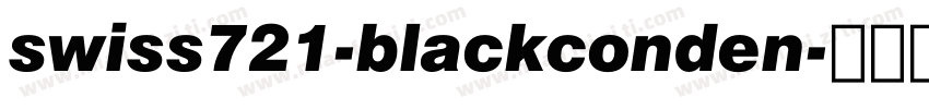 swiss721-blackconden字体转换