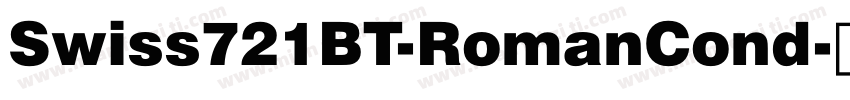 Swiss721BT-RomanCond字体转换