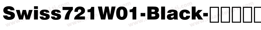 Swiss721W01-Black字体转换