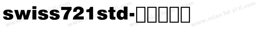 swiss721std字体转换