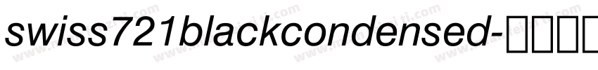 swiss721blackcondensed字体转换