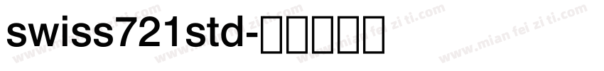 swiss721std字体转换