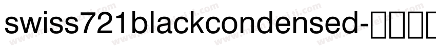 swiss721blackcondensed字体转换