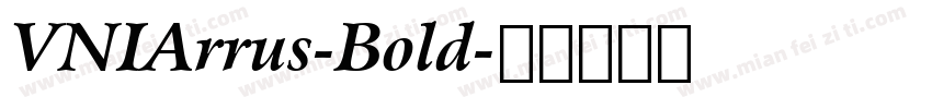 VNIArrus-Bold字体转换