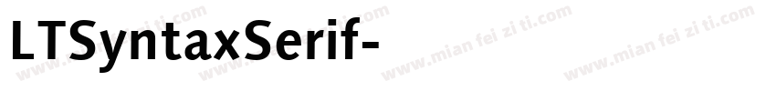 LTSyntaxSerif字体转换