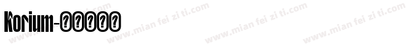 Korium字体转换