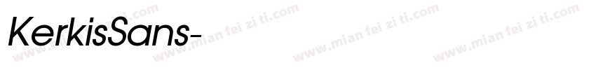 KerkisSans字体转换