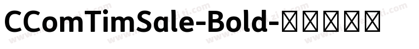 CComTimSale-Bold字体转换