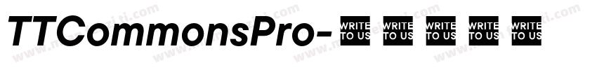 TTCommonsPro字体转换