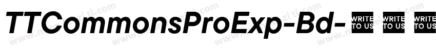 TTCommonsProExp-Bd字体转换