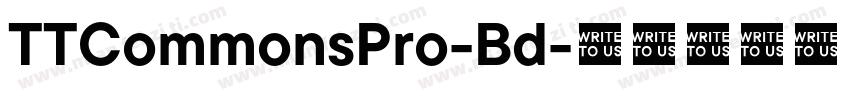TTCommonsPro-Bd字体转换