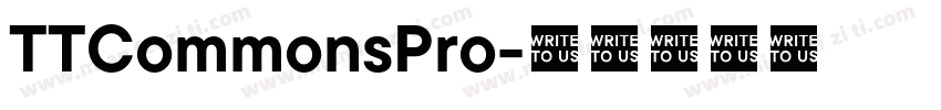 TTCommonsPro字体转换