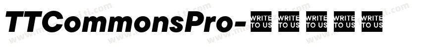 TTCommonsPro字体转换