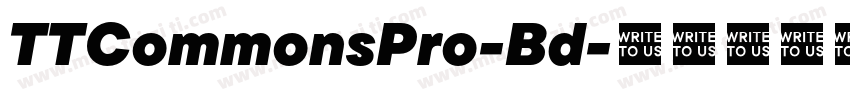 TTCommonsPro-Bd字体转换