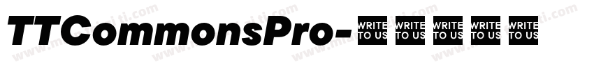 TTCommonsPro字体转换