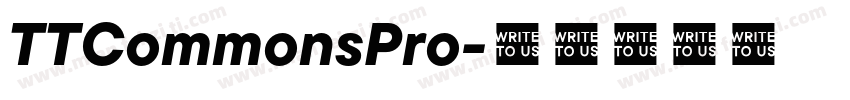 TTCommonsPro字体转换