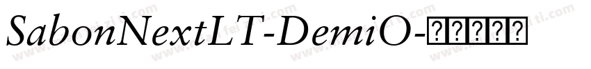SabonNextLT-DemiO字体转换