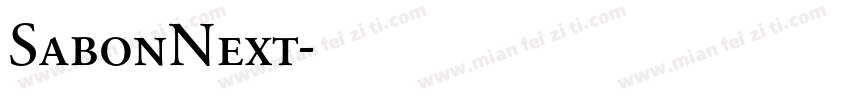 SabonNext字体转换