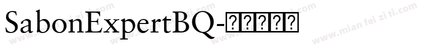 SabonExpertBQ字体转换