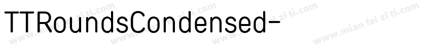 TTRoundsCondensed字体转换