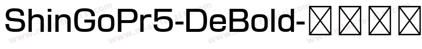 ShinGoPr5-DeBold字体转换